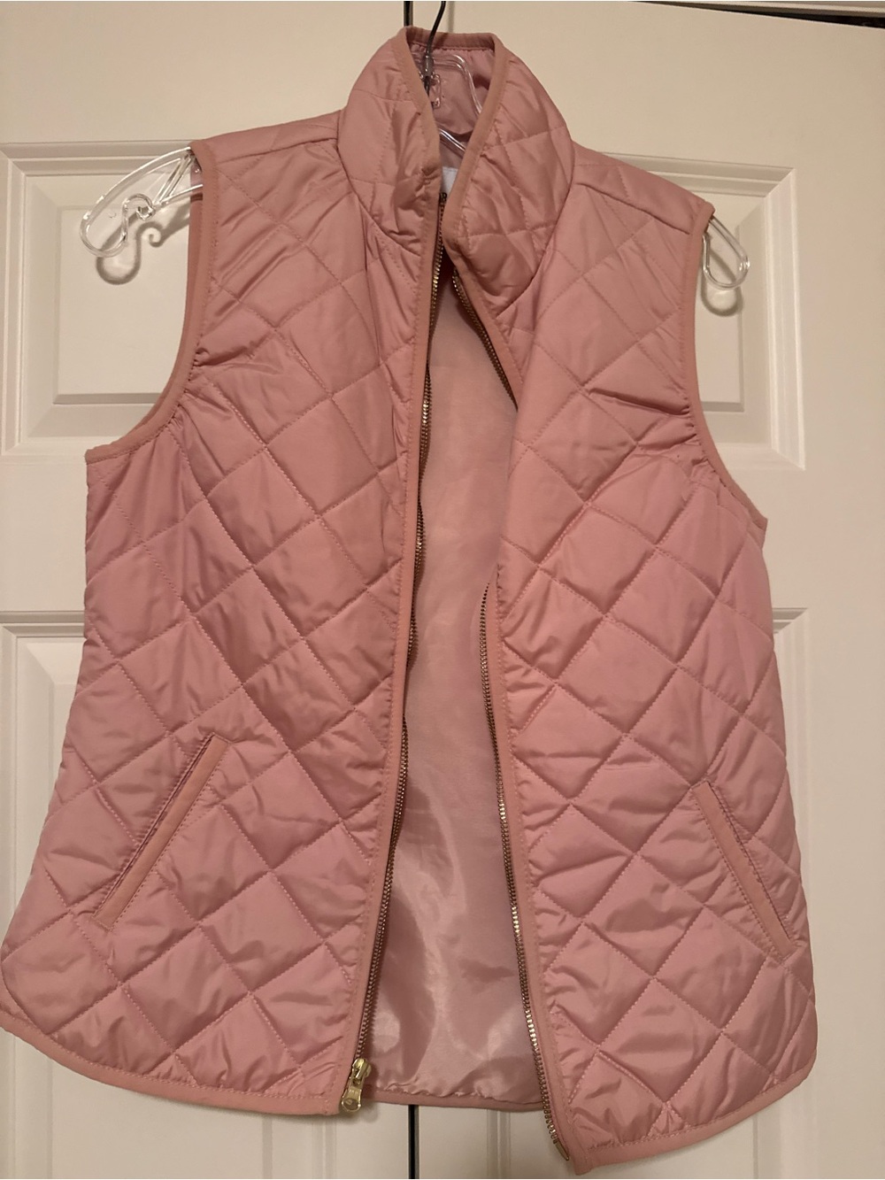 Old Navy Quilted Vest Size Pink Full Zip Size Extra Small
